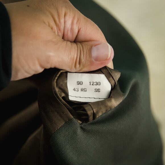 Brooks Brothers Size 43 R Single Breasted Two Button Wool Blazer Sports Coat - Picture 4 of 5